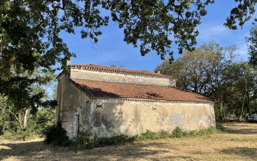 Gascon Stone House To Restore With Barn On A Large Wooded Plot