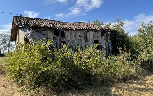 Gascon Stone House To Restore With Barn On A Large Wooded Plot