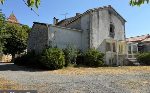 4 Bed Village House To Restore With Outbuildings Between Mansle And Aunac