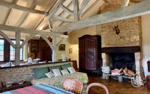 Beautiful Stone House Set On 11 Hectares Of Woodland And Meadow In A Hamlet