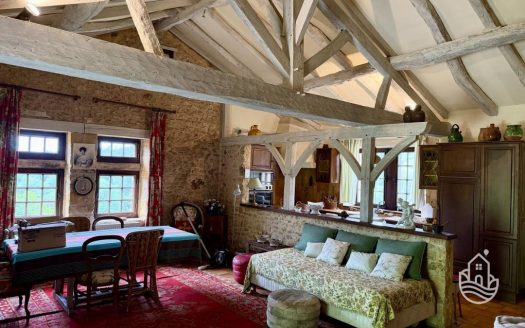 Beautiful Stone House Set On 11 Hectares Of Woodland And Meadow In A Hamlet