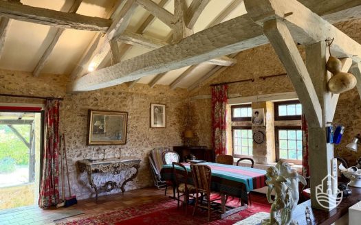Beautiful Stone House Set On 11 Hectares Of Woodland And Meadow In A Hamlet